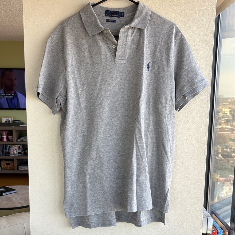 Polo by Ralph Lauren Light Gray Men's Polo Shirt